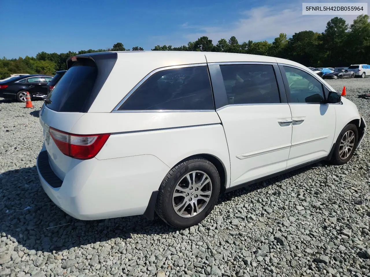 2013 HONDA ODYSSEY VIN 5FNRL5H42DB055964 — фото 3