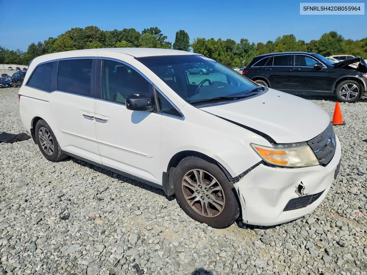 2013 HONDA ODYSSEY VIN 5FNRL5H42DB055964 — фото 4