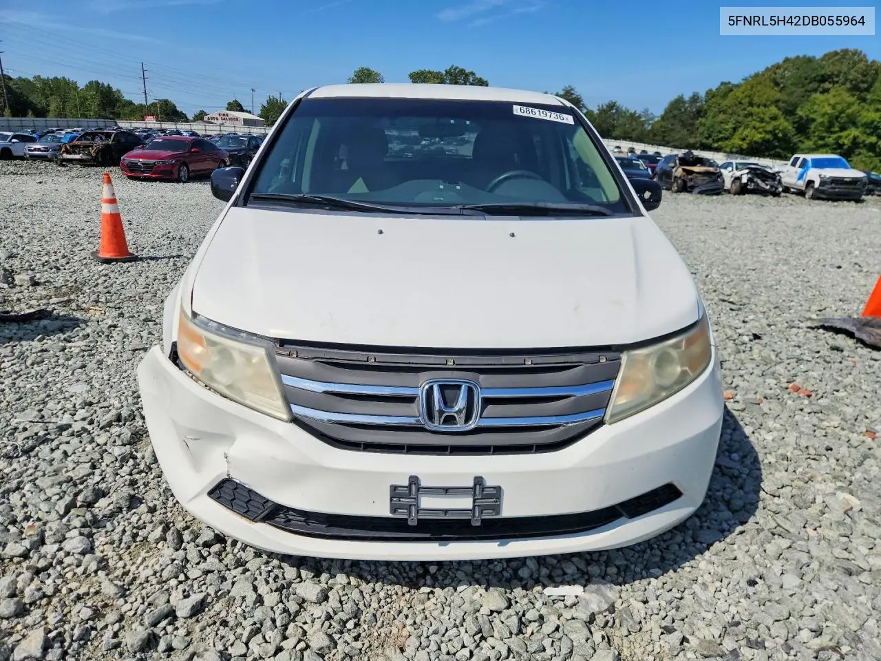 2013 HONDA ODYSSEY VIN 5FNRL5H42DB055964 — фото 5