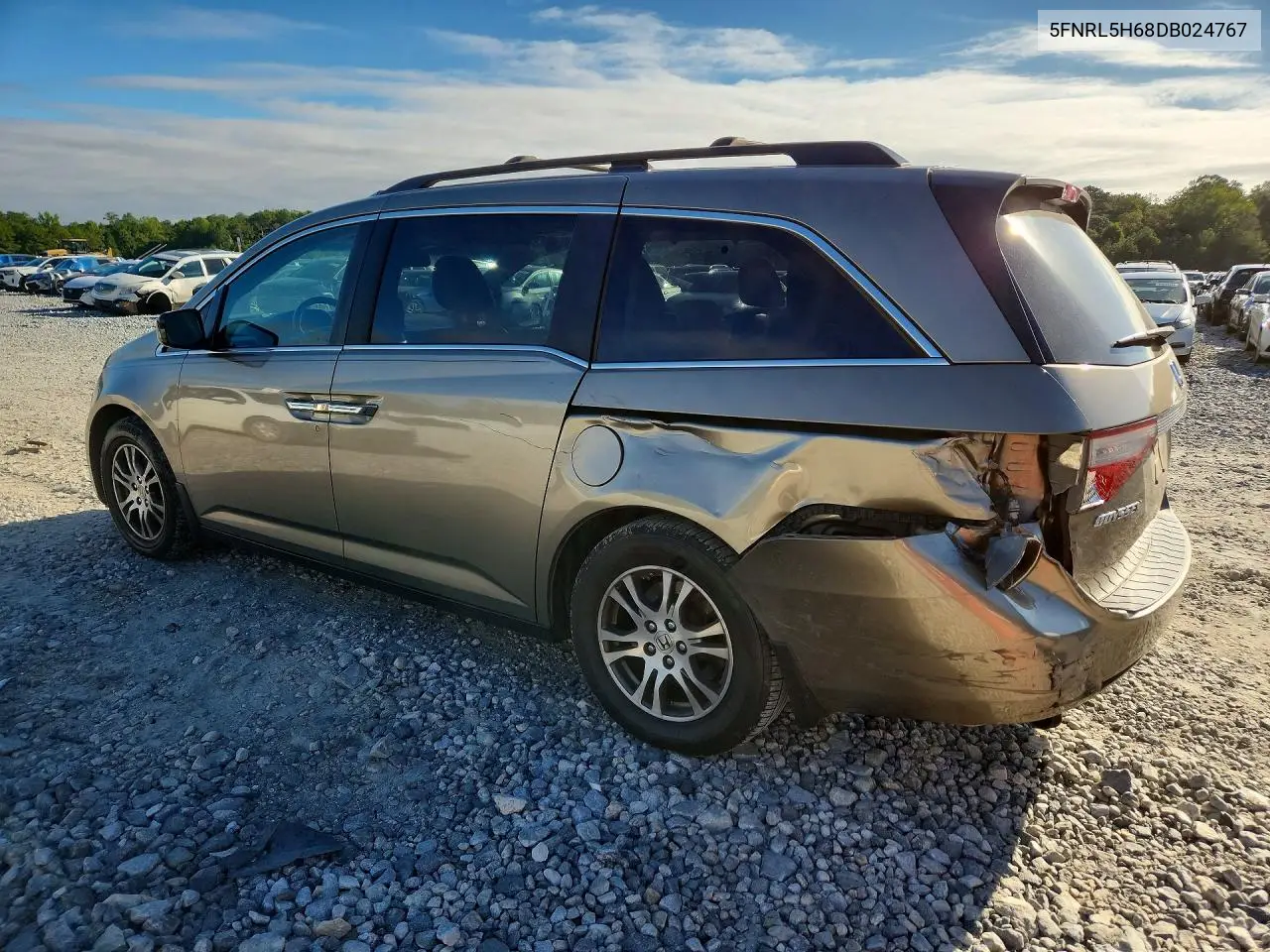 2013 HONDA ODYSSEY VIN 5FNRL5H68DB024767 — фото 2