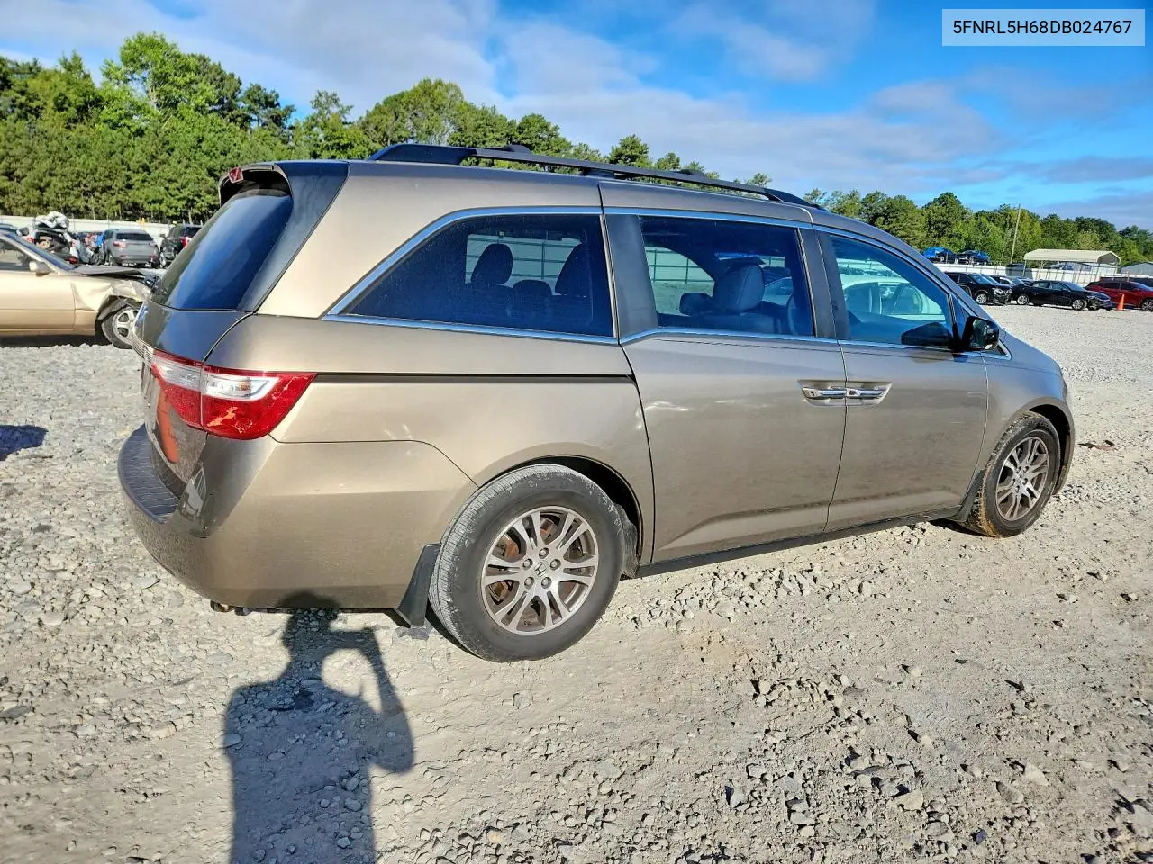 2013 HONDA ODYSSEY VIN 5FNRL5H68DB024767 — фото 3