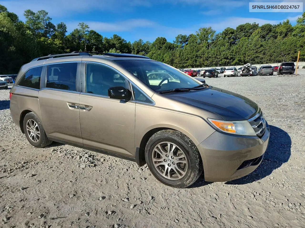 2013 HONDA ODYSSEY VIN 5FNRL5H68DB024767 — фото 4