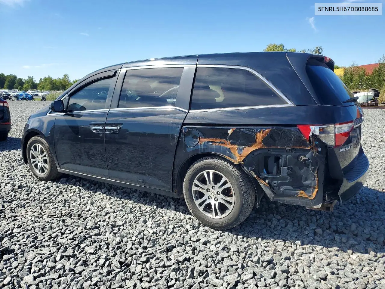 2013 HONDA ODYSSEY VIN 5FNRL5H67DB088685 — фото 2