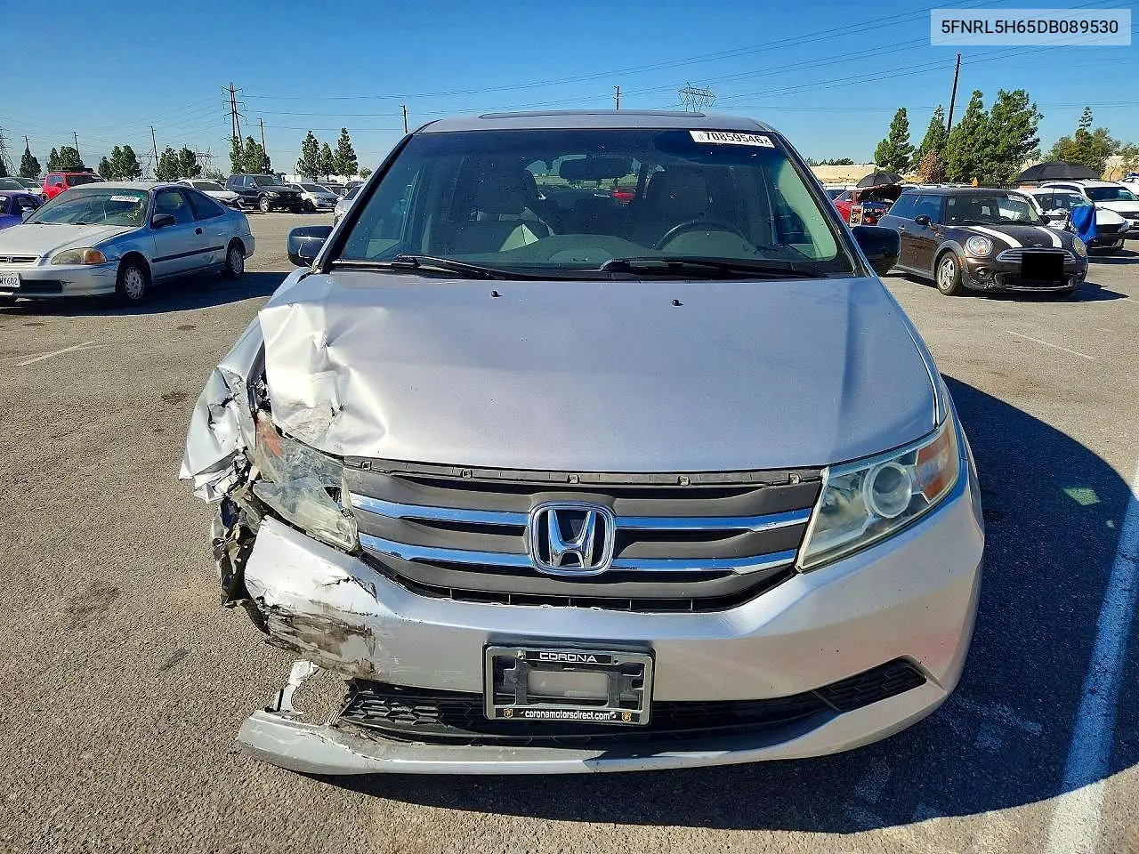 2013 HONDA ODYSSEY VIN 5FNRL5H65DB089530 — фото 5
