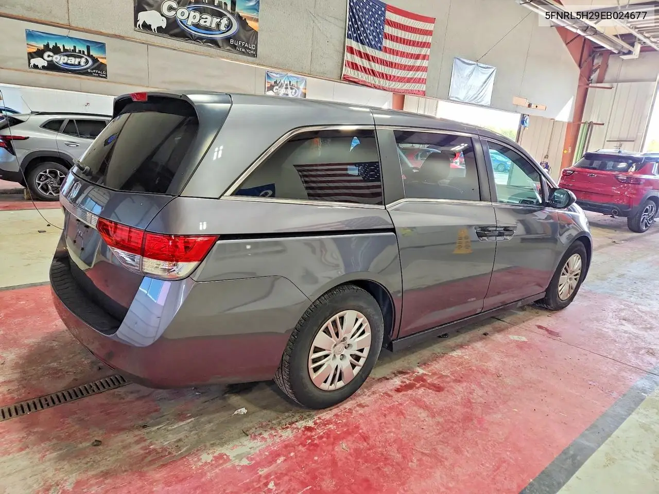 2014 HONDA ODYSSEY VIN 5FNRL5H29EB024677 — фото 3