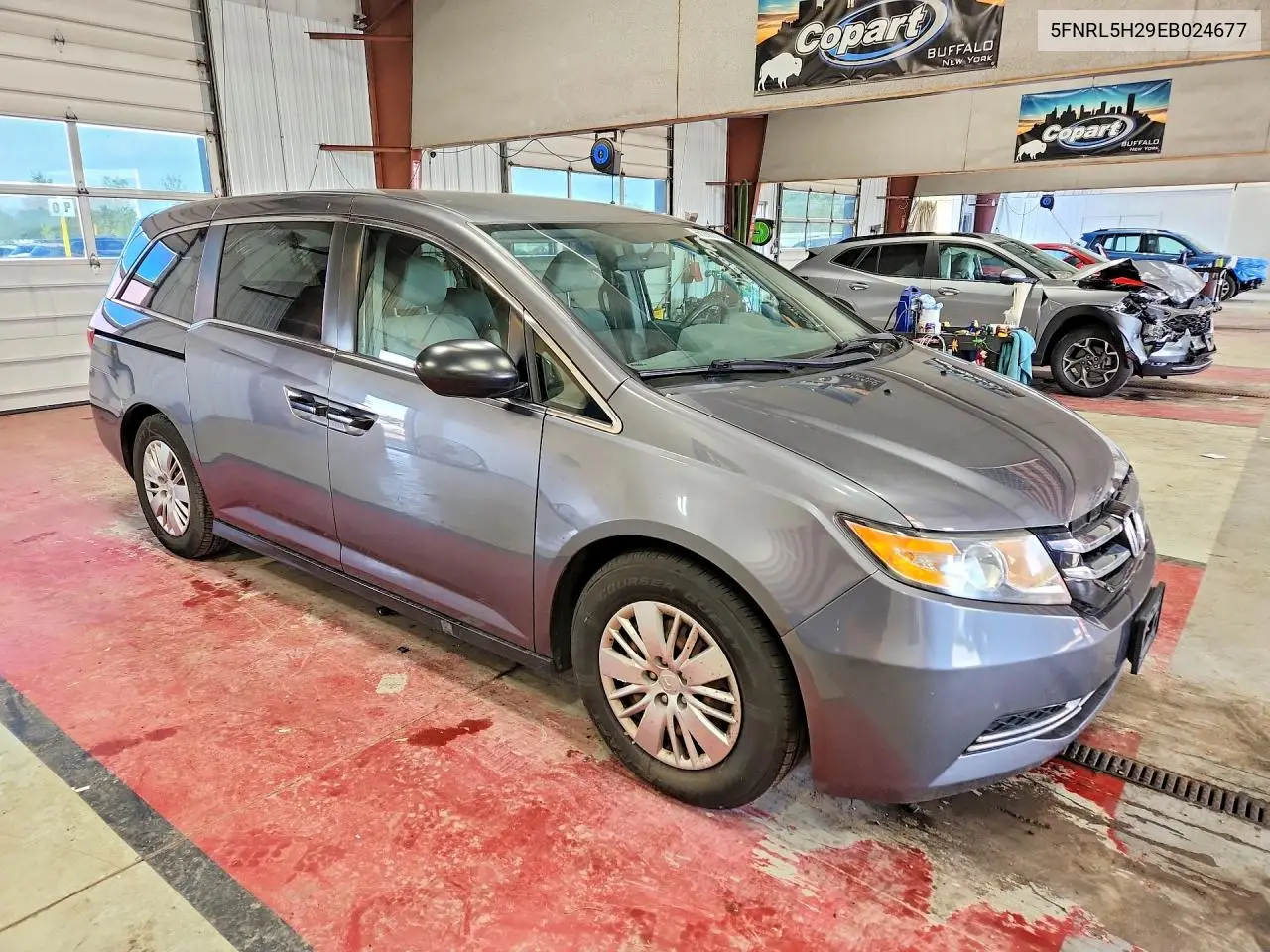 2014 HONDA ODYSSEY VIN 5FNRL5H29EB024677 — фото 4