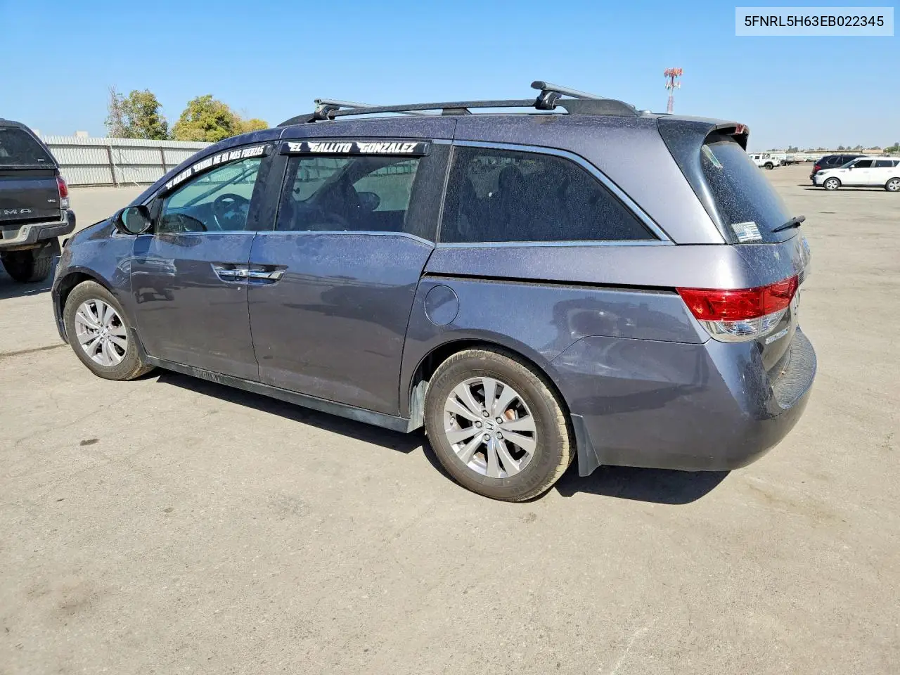 2014 HONDA ODYSSEY VIN 5FNRL5H63EB022345 — фото 2