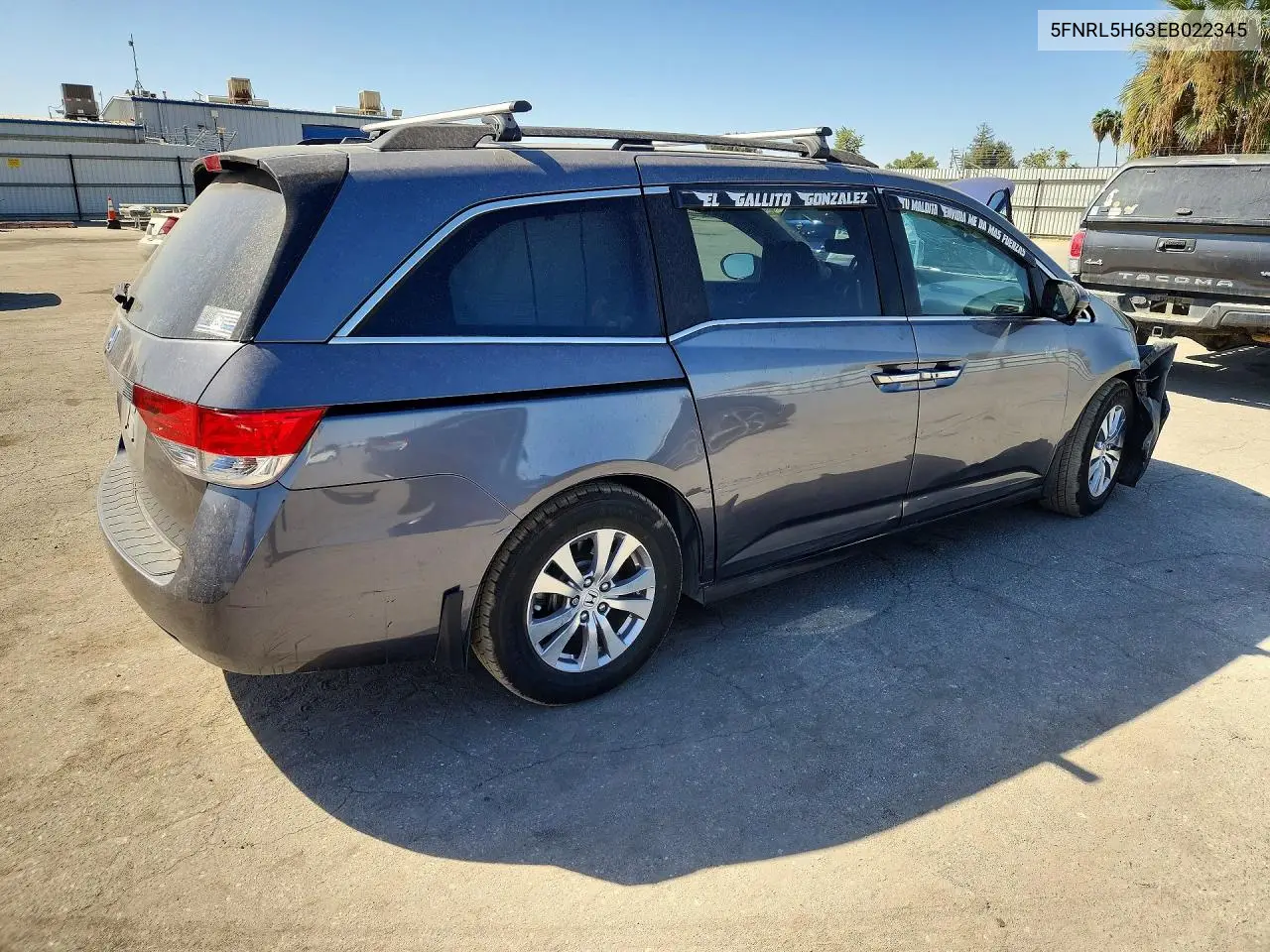 2014 HONDA ODYSSEY VIN 5FNRL5H63EB022345 — фото 3