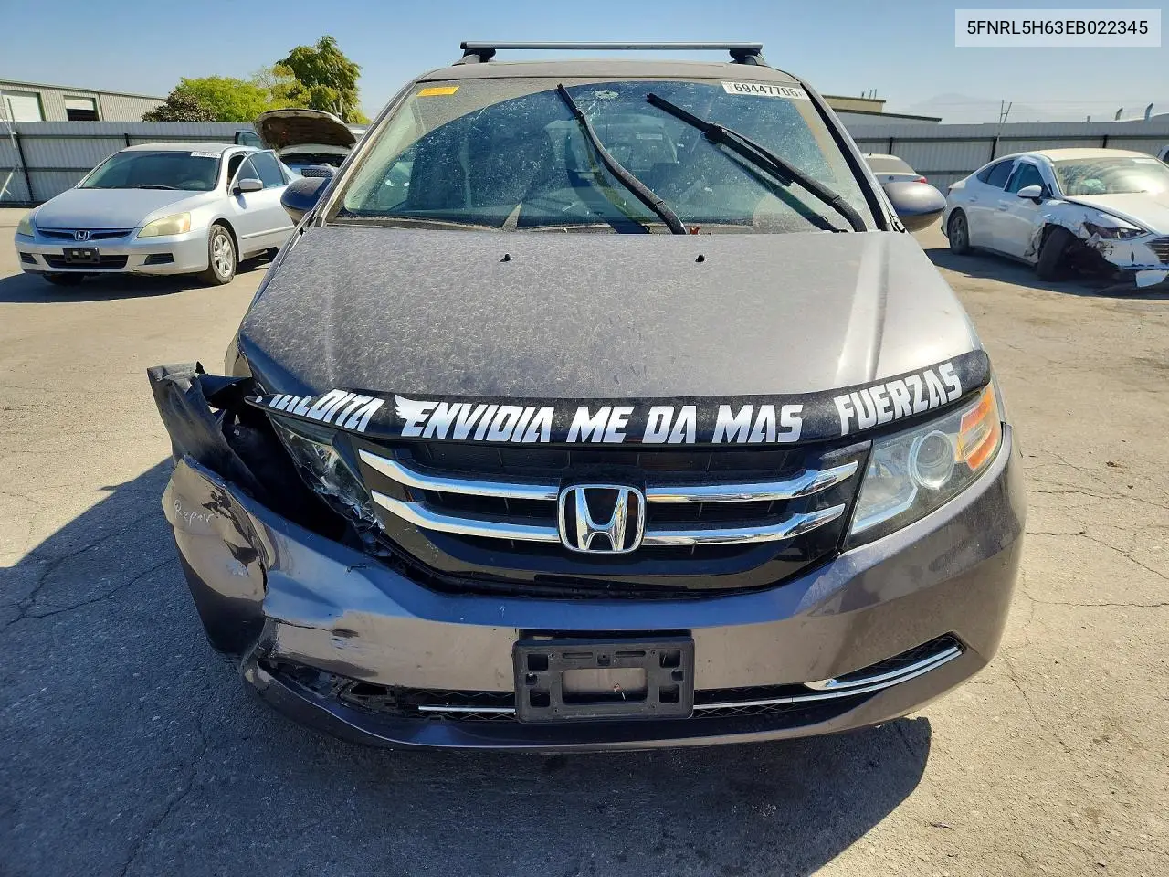 2014 HONDA ODYSSEY VIN 5FNRL5H63EB022345 — фото 5