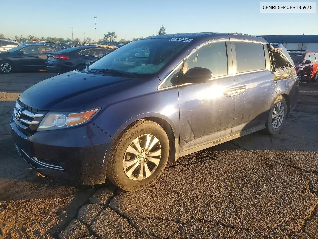 HONDA ODYSSEY 2014, VIN 5FNRL5H40EB135975