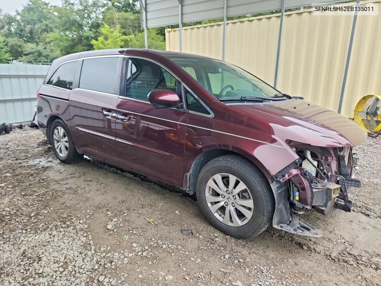 2014 HONDA ODYSSEY VIN 5FNRL5H62EB135011 — фото 4