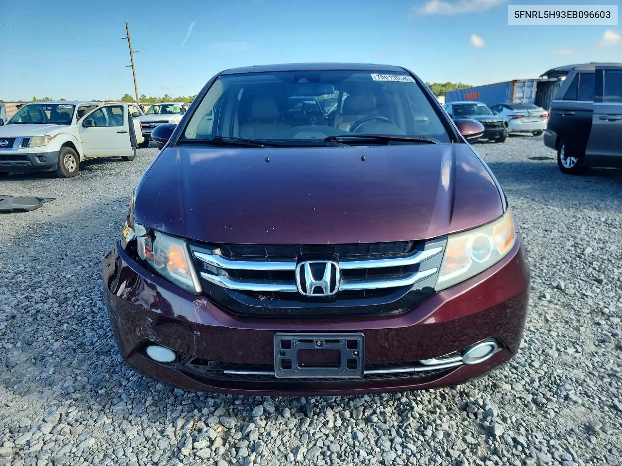 2014 HONDA ODYSSEY VIN 5FNRL5H93EB096603 — фото 5