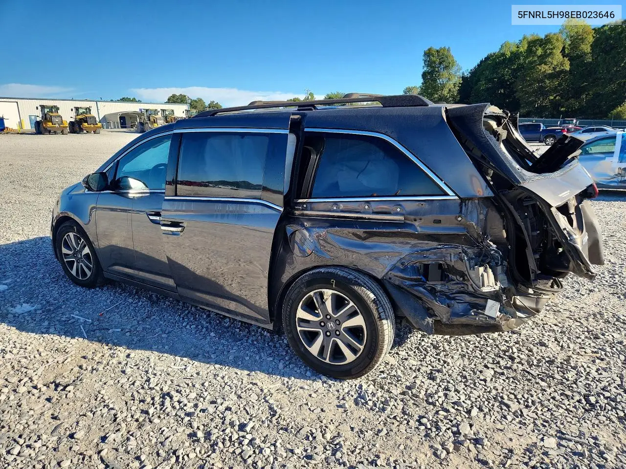 2014 HONDA ODYSSEY VIN 5FNRL5H98EB023646 — фото 2