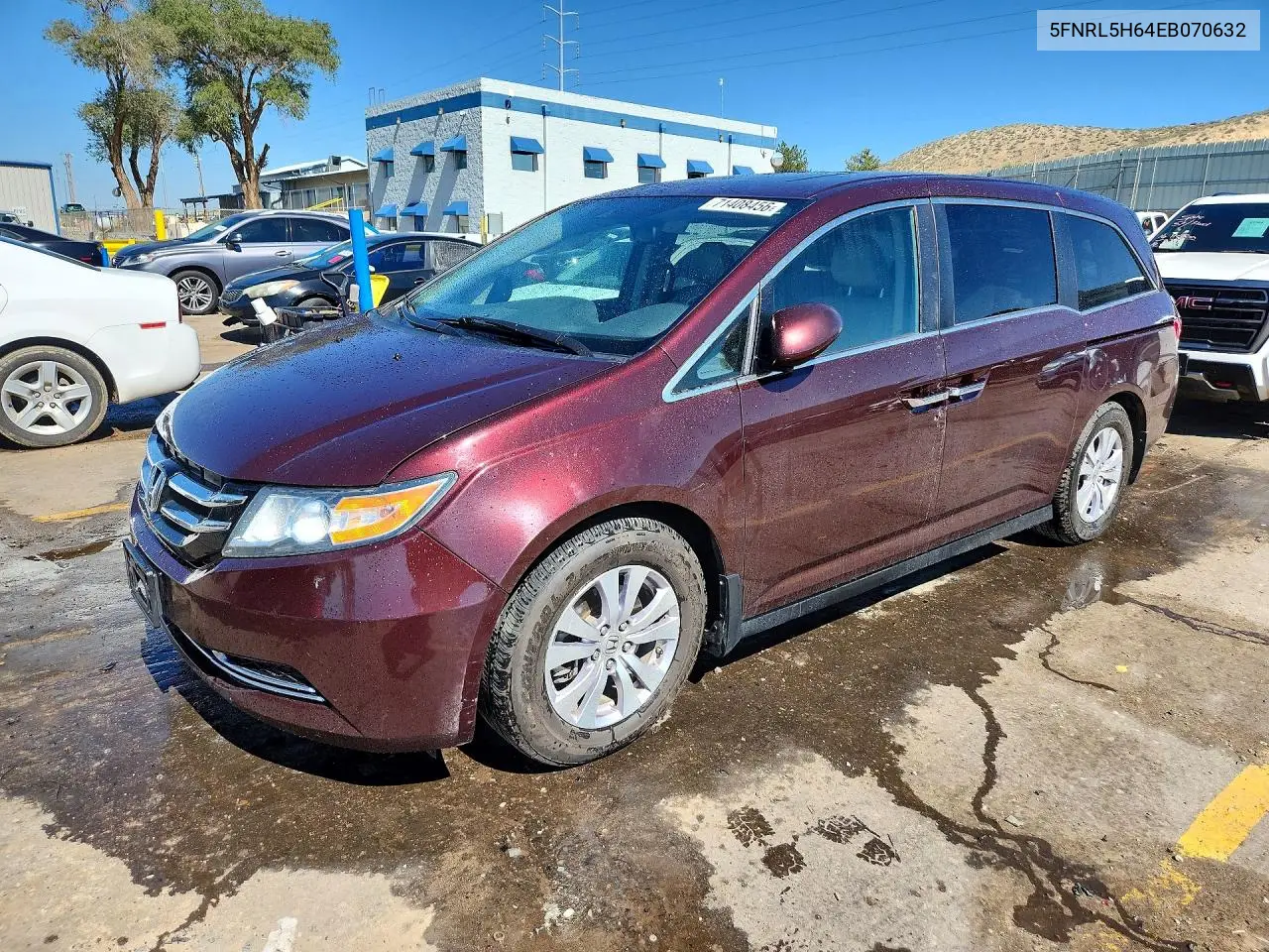 HONDA ODYSSEY 2014, VIN 5FNRL5H64EB070632