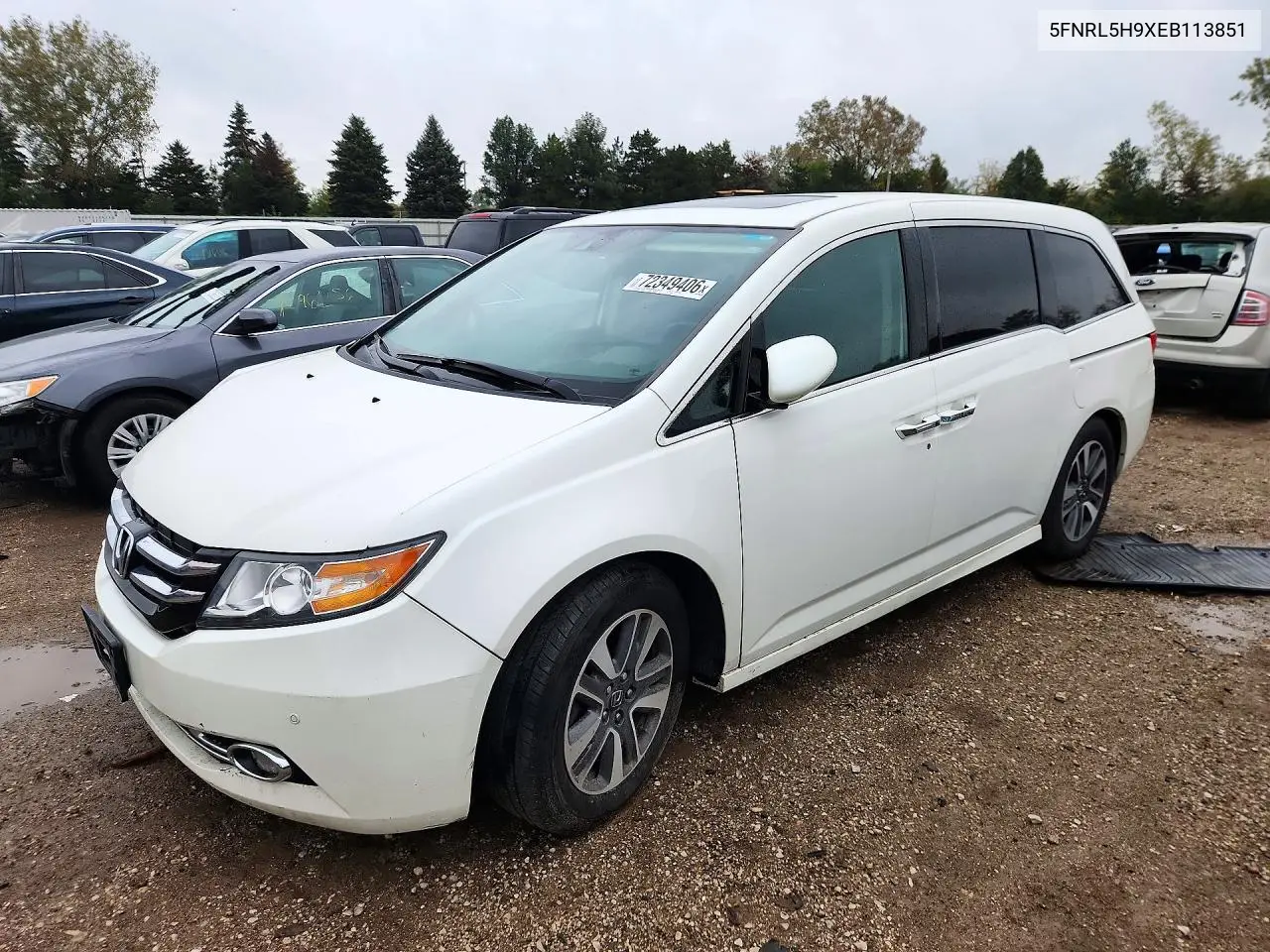 HONDA ODYSSEY 2014, VIN 5FNRL5H9XEB113851