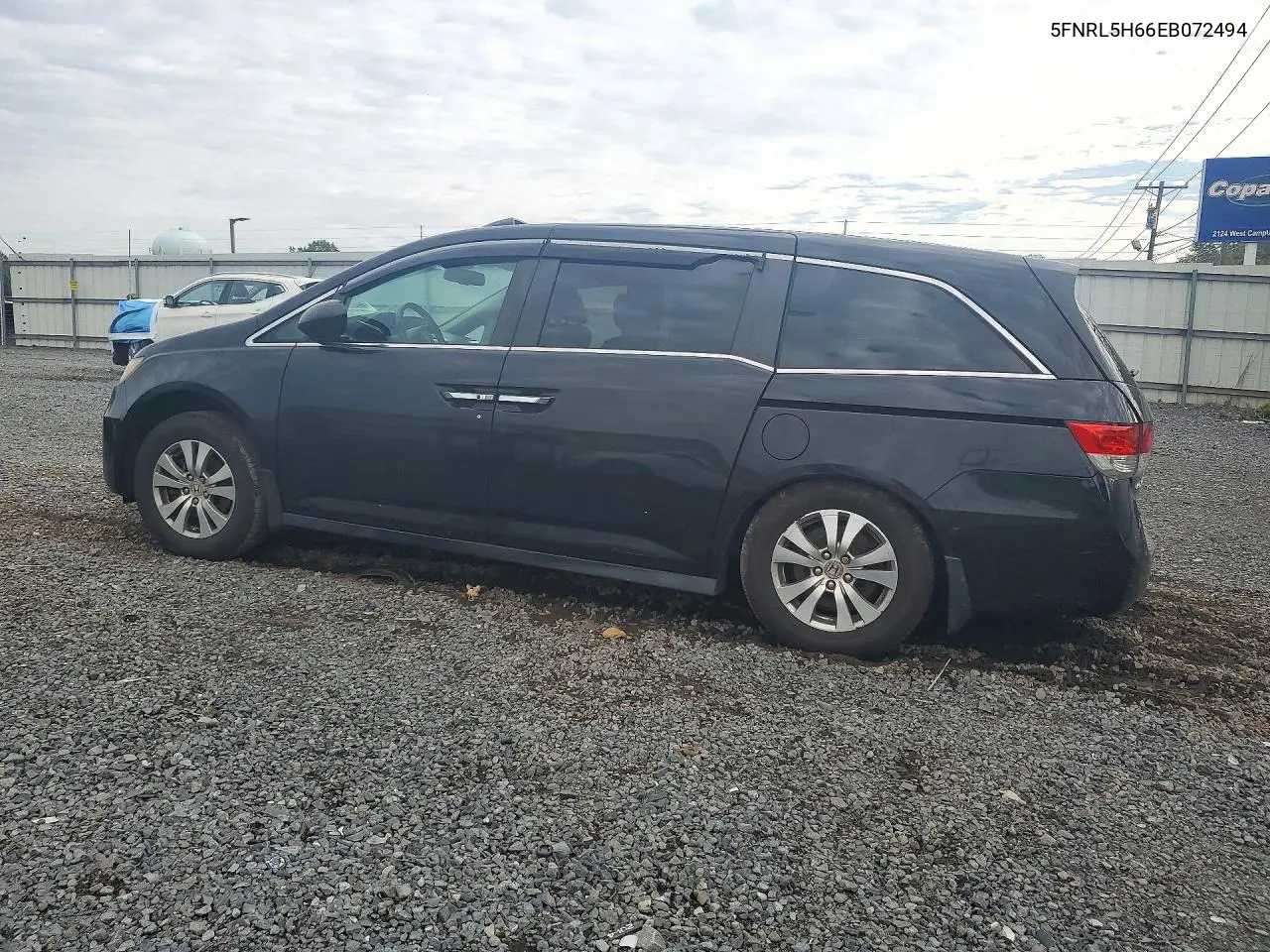 2014 HONDA ODYSSEY VIN 5FNRL5H66EB072494 — фото 2