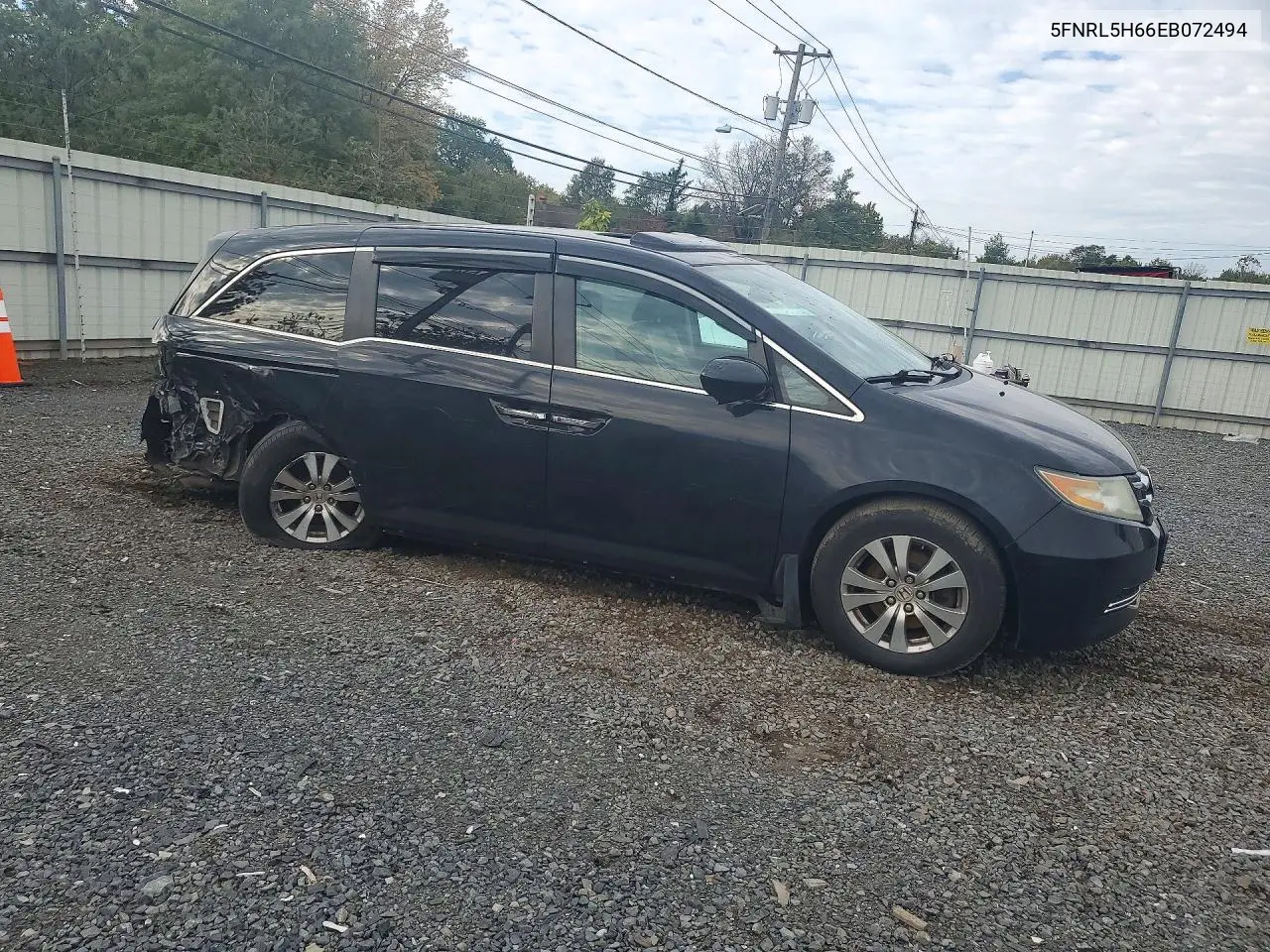 2014 HONDA ODYSSEY VIN 5FNRL5H66EB072494 — фото 4