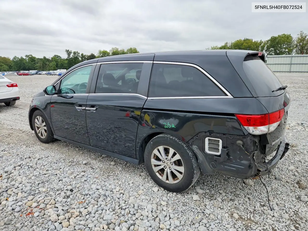 2015 HONDA ODYSSEY VIN 5FNRL5H40FB072524 — фото 2
