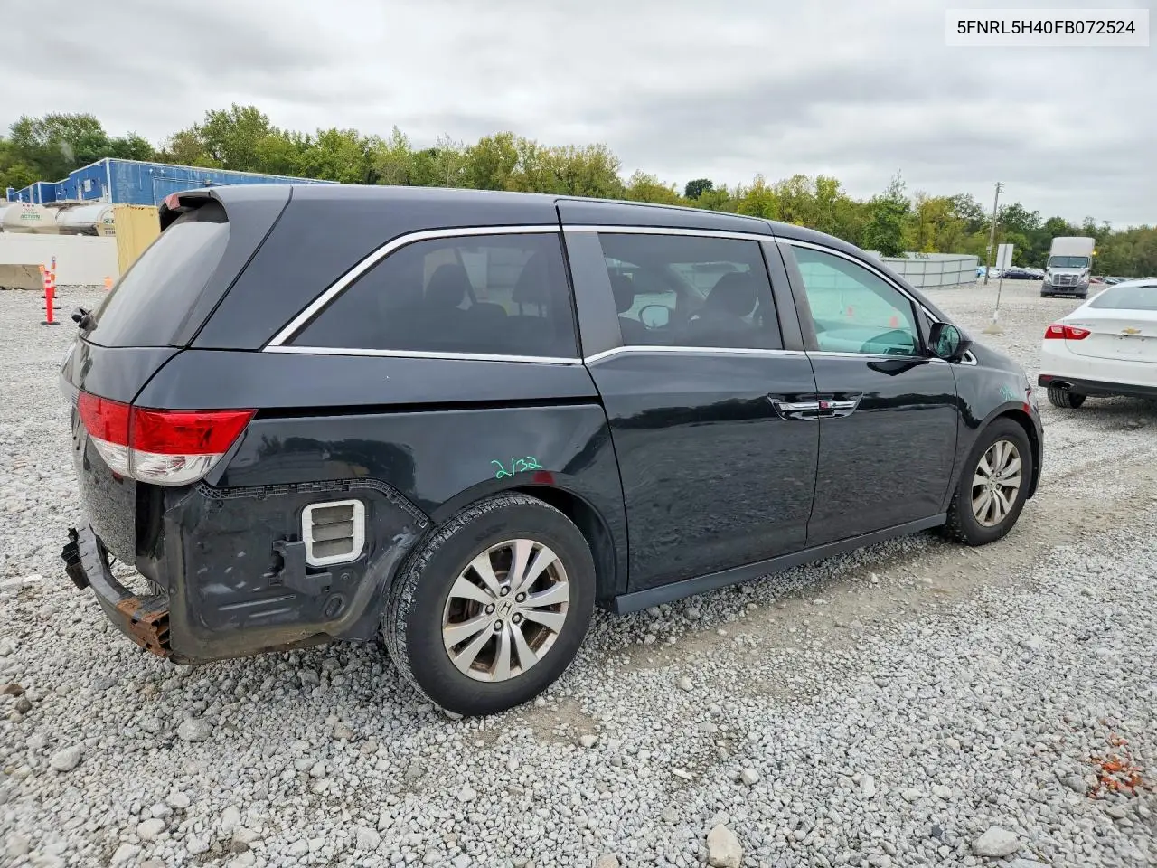 2015 HONDA ODYSSEY VIN 5FNRL5H40FB072524 — фото 3