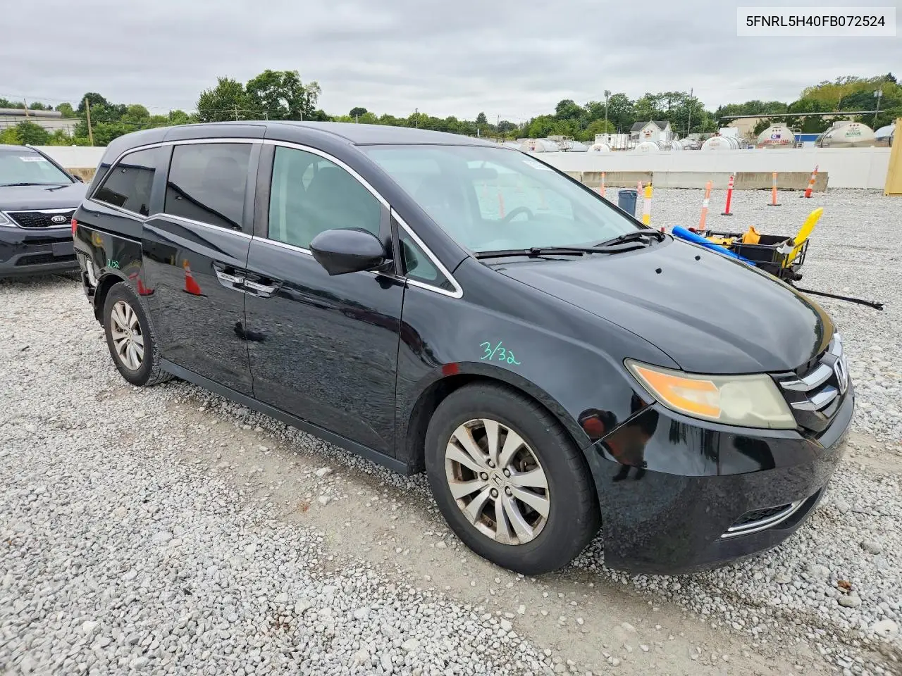 2015 HONDA ODYSSEY VIN 5FNRL5H40FB072524 — фото 4