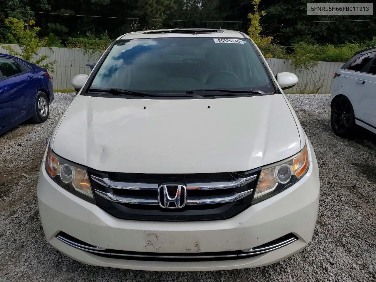 2015 HONDA ODYSSEY VIN 5FNRL5H66FB011213 — фото 5