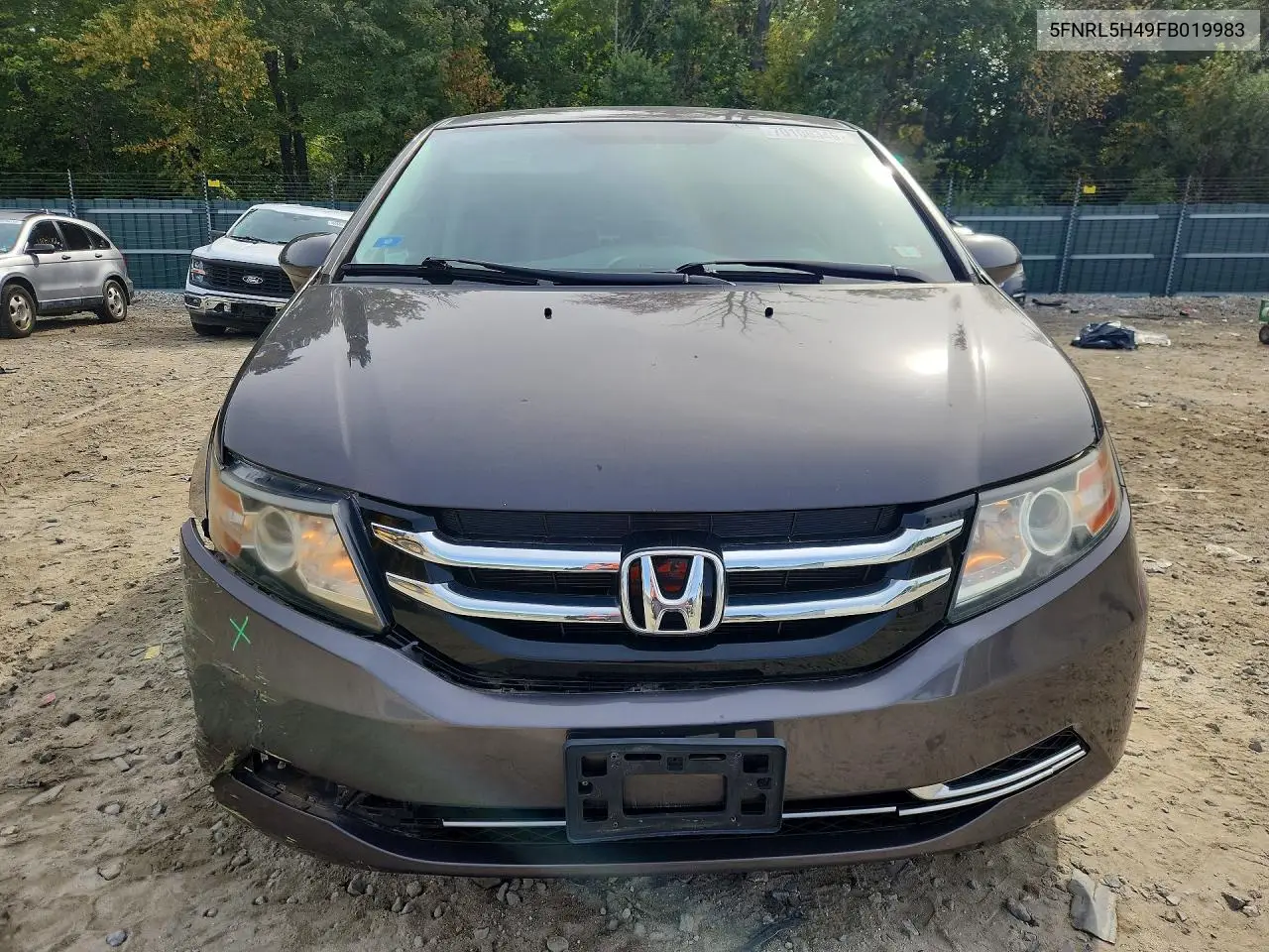 2015 HONDA ODYSSEY VIN 5FNRL5H49FB019983 — фото 5