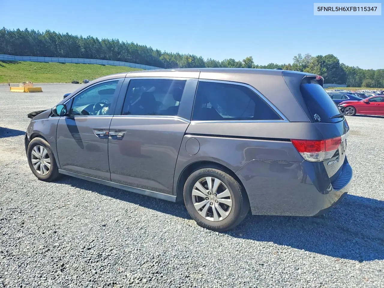 2015 HONDA ODYSSEY VIN 5FNRL5H6XFB115347 — фото 2