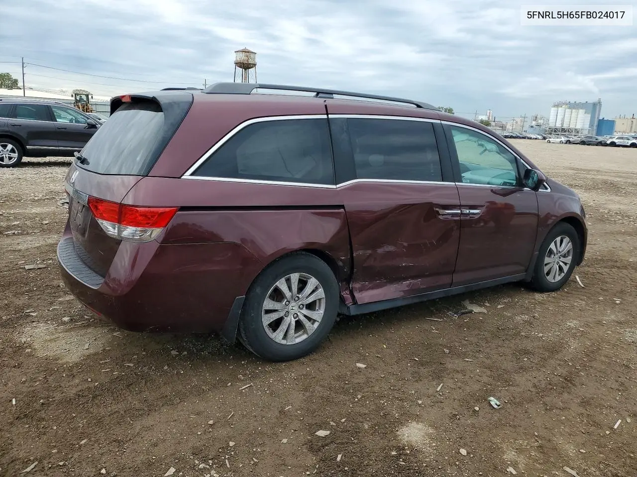 2015 HONDA ODYSSEY VIN 5FNRL5H65FB024017 — фото 3