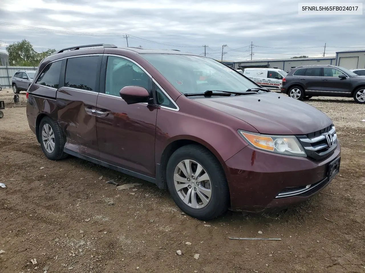 2015 HONDA ODYSSEY VIN 5FNRL5H65FB024017 — фото 4