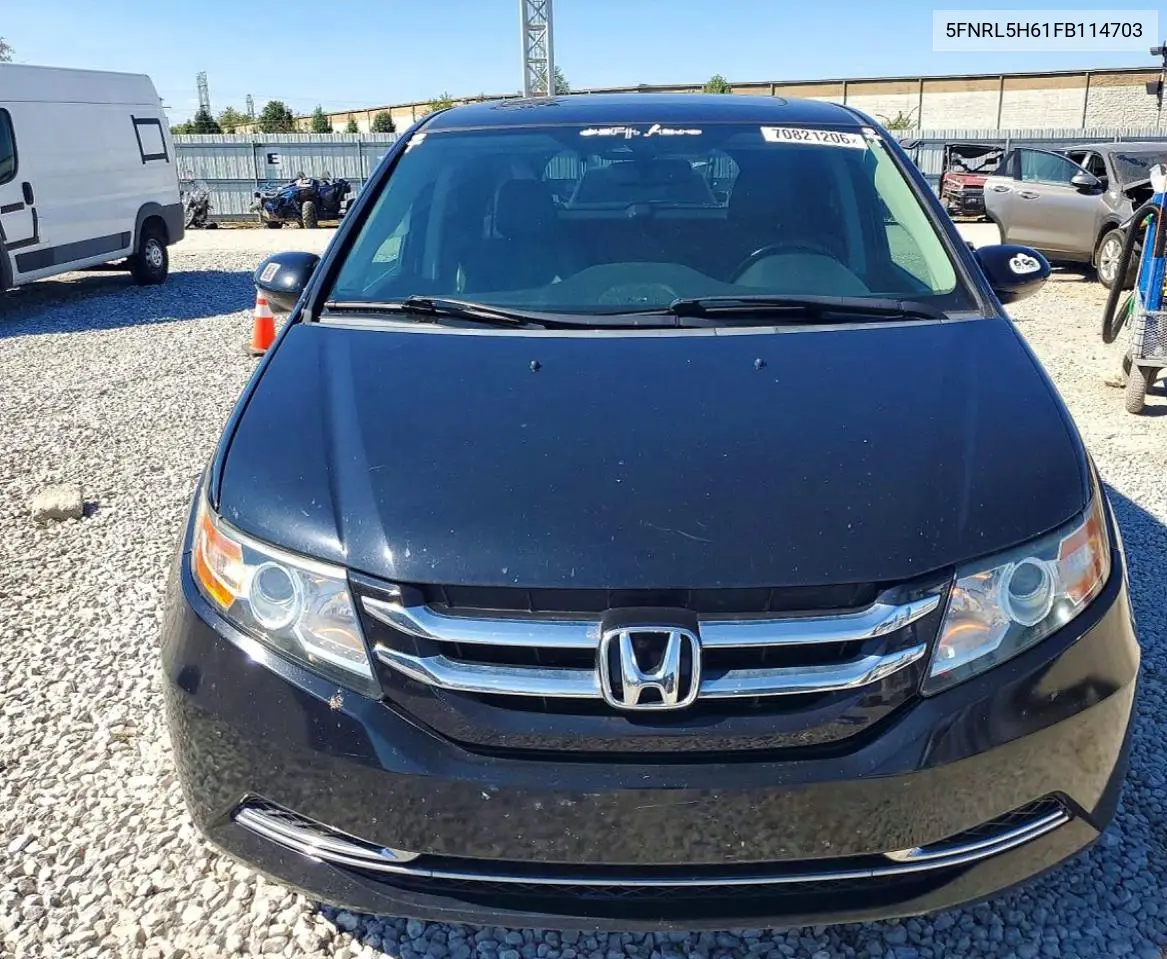 2015 HONDA ODYSSEY VIN 5FNRL5H61FB114703 — фото 5
