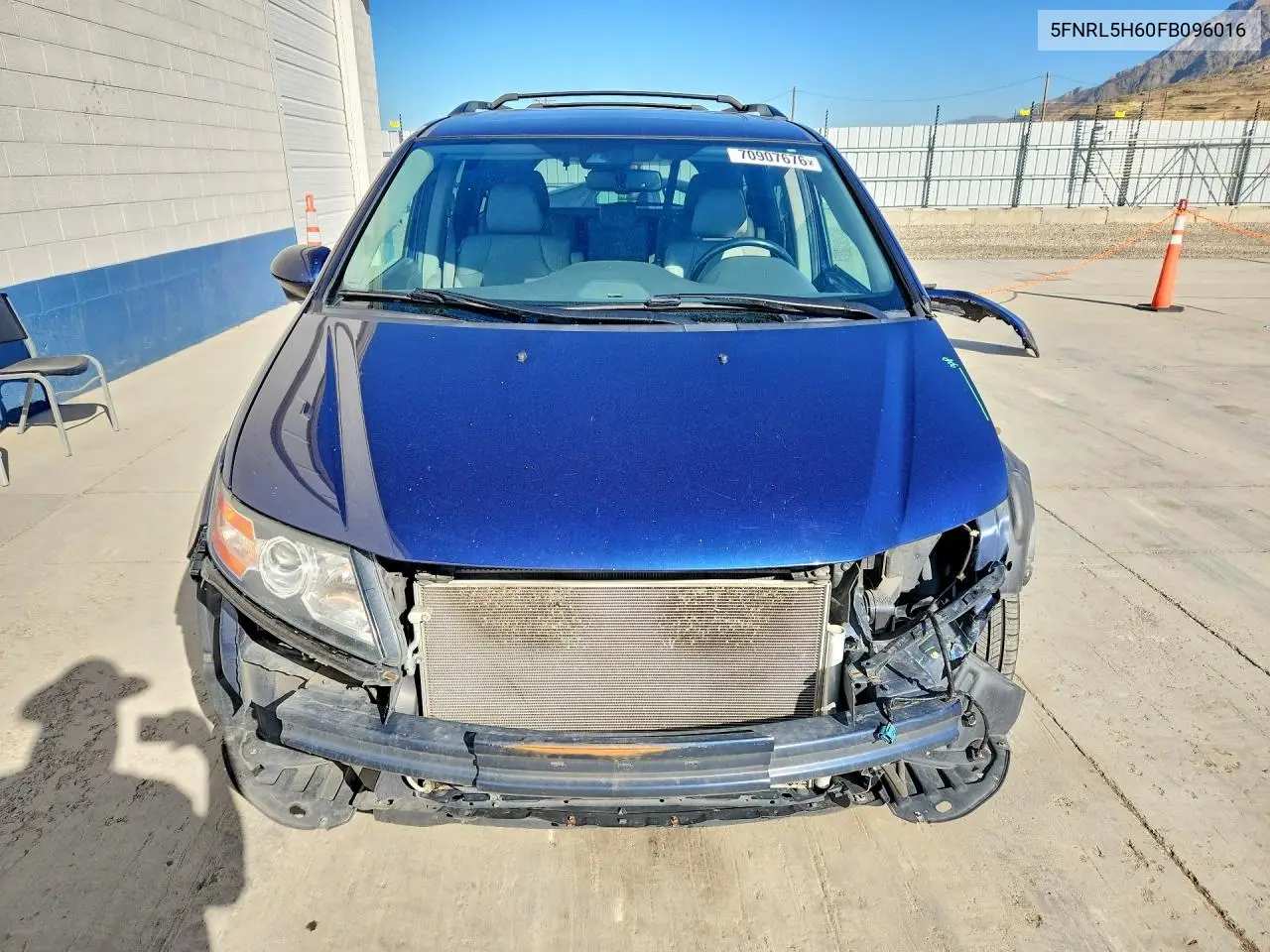 2015 HONDA ODYSSEY VIN 5FNRL5H60FB096016 — фото 5