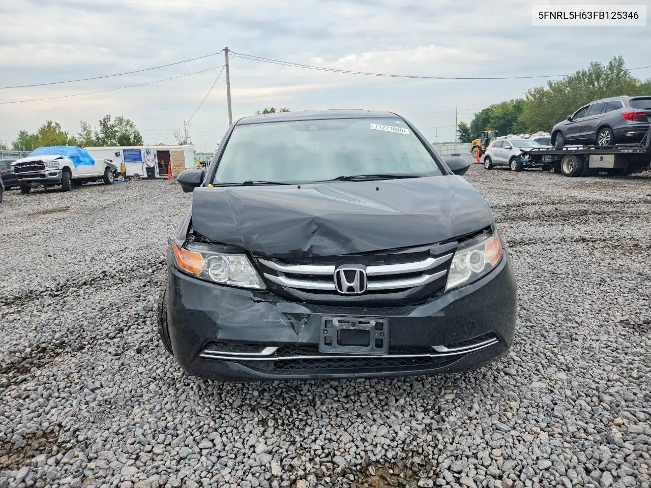 2015 HONDA ODYSSEY VIN 5FNRL5H63FB125346 — фото 5