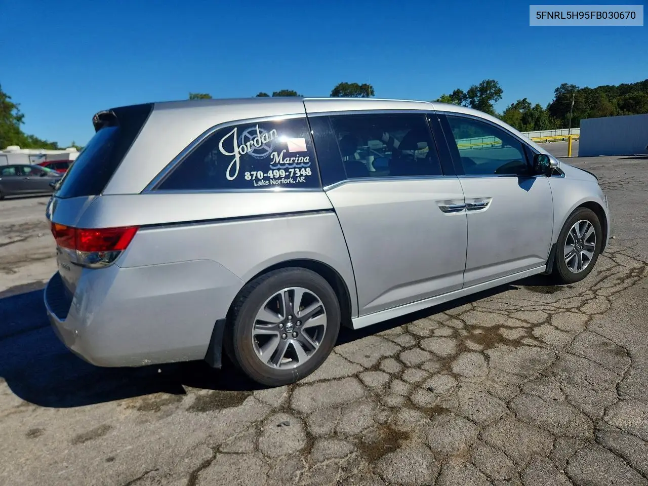 2015 HONDA ODYSSEY VIN 5FNRL5H95FB030670 — фото 3