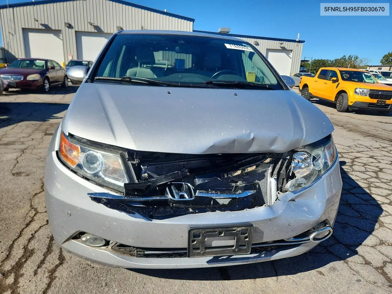 2015 HONDA ODYSSEY VIN 5FNRL5H95FB030670 — фото 5
