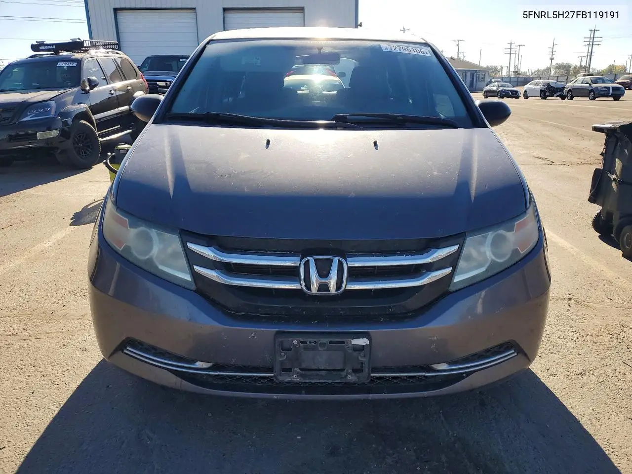 2015 HONDA ODYSSEY VIN 5FNRL5H27FB119191 — фото 5