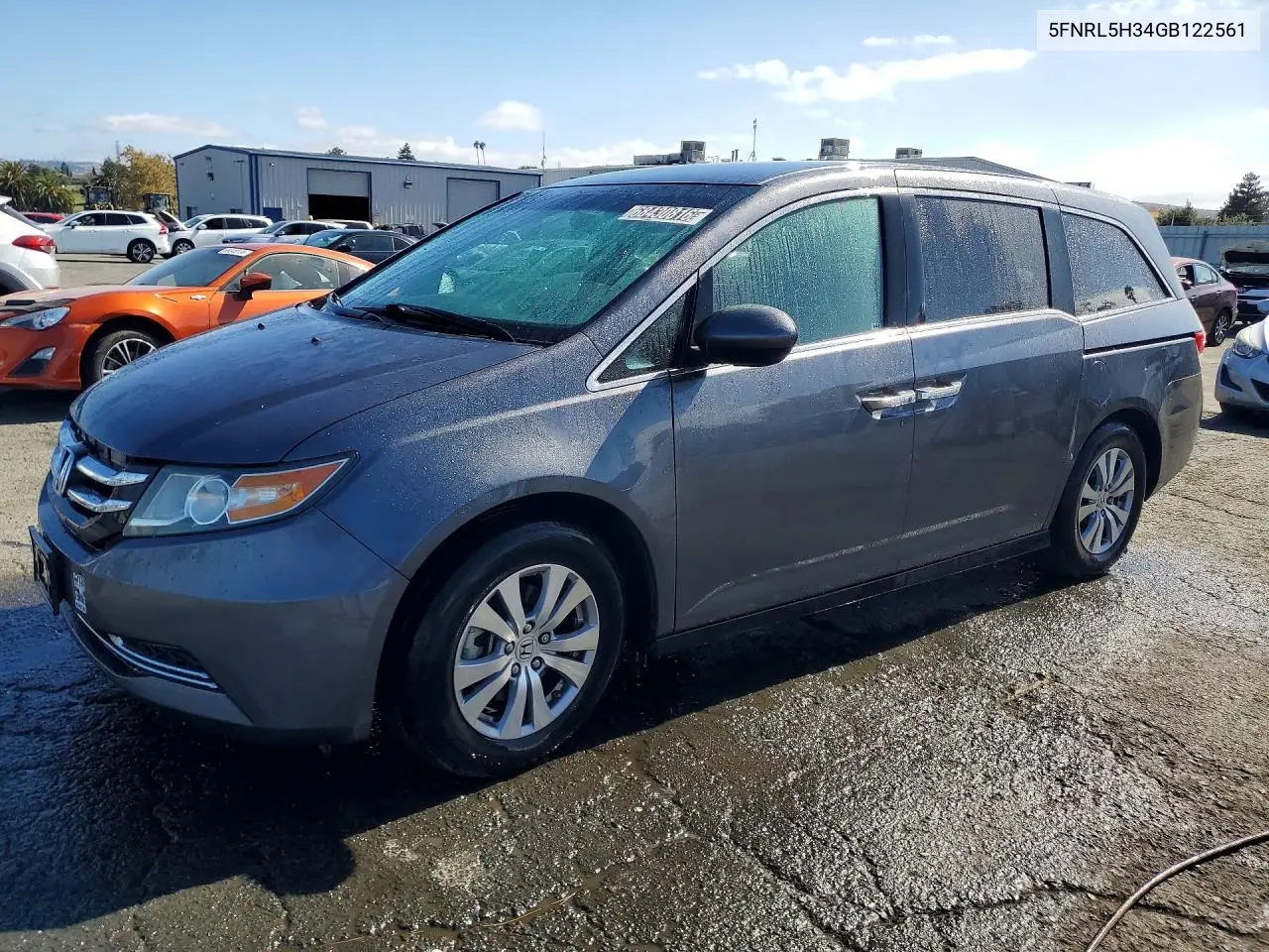 HONDA ODYSSEY 2016, VIN 5FNRL5H34GB122561
