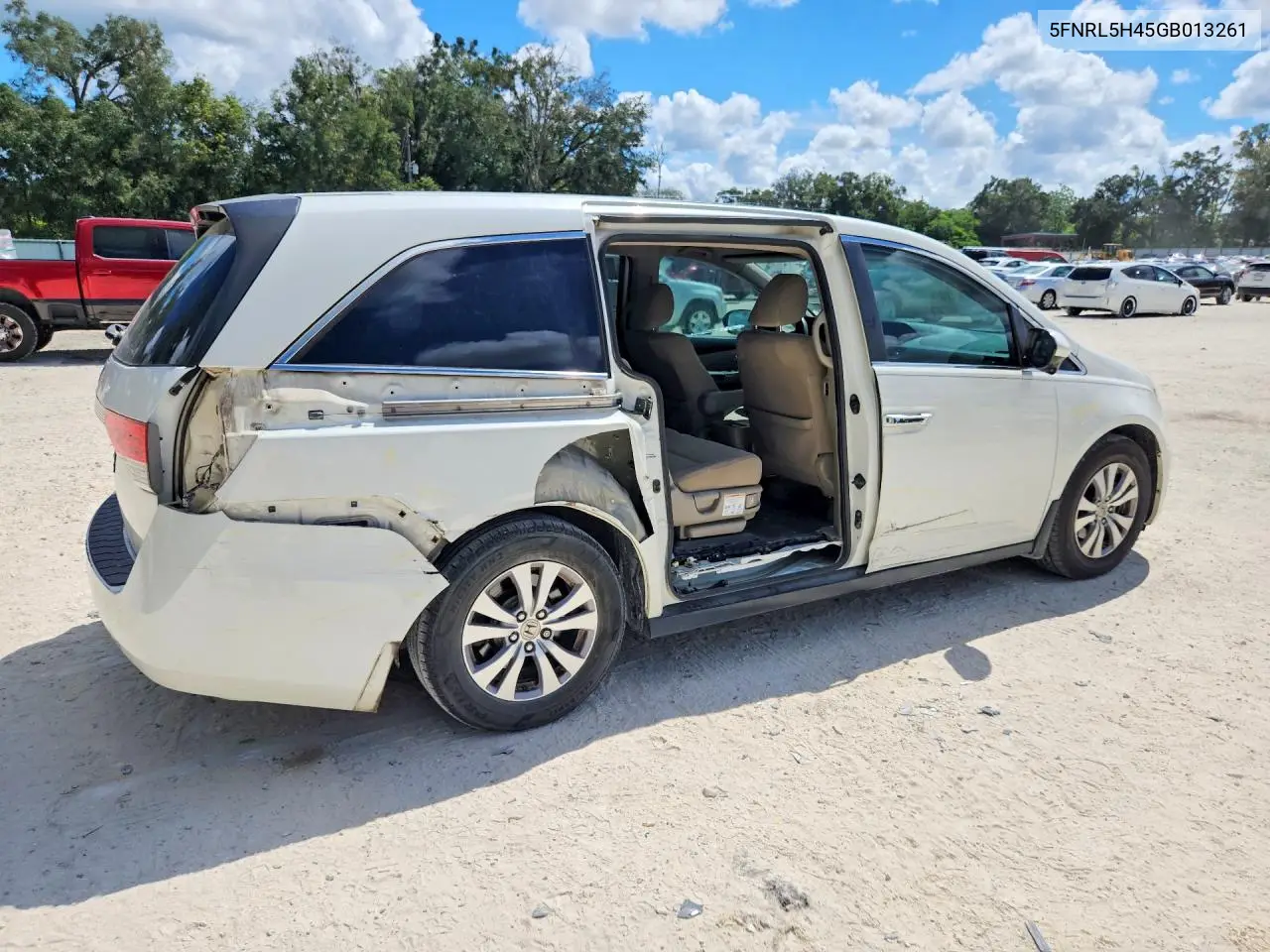2016 HONDA ODYSSEY VIN 5FNRL5H45GB013261 — фото 3