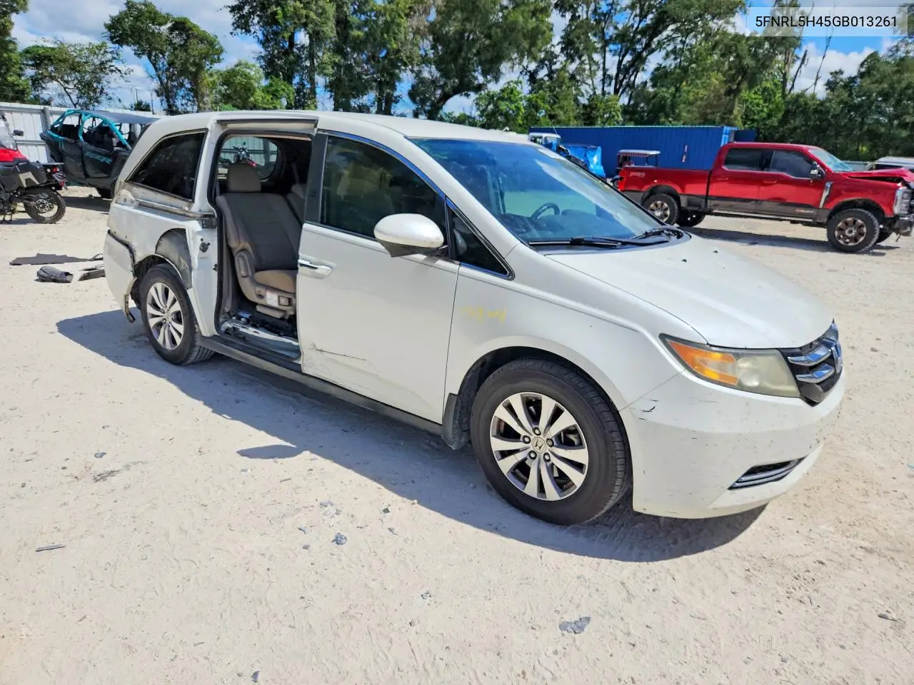 2016 HONDA ODYSSEY VIN 5FNRL5H45GB013261 — фото 4