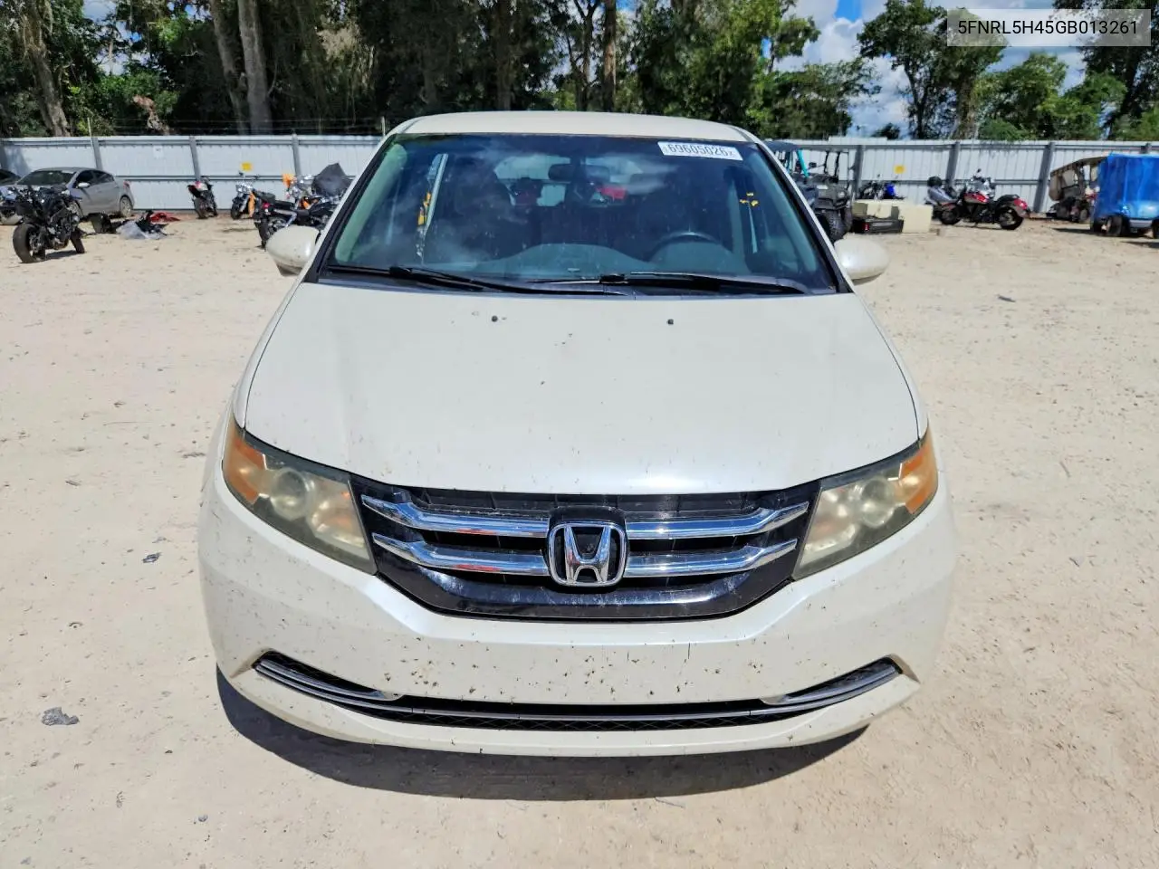2016 HONDA ODYSSEY VIN 5FNRL5H45GB013261 — фото 5