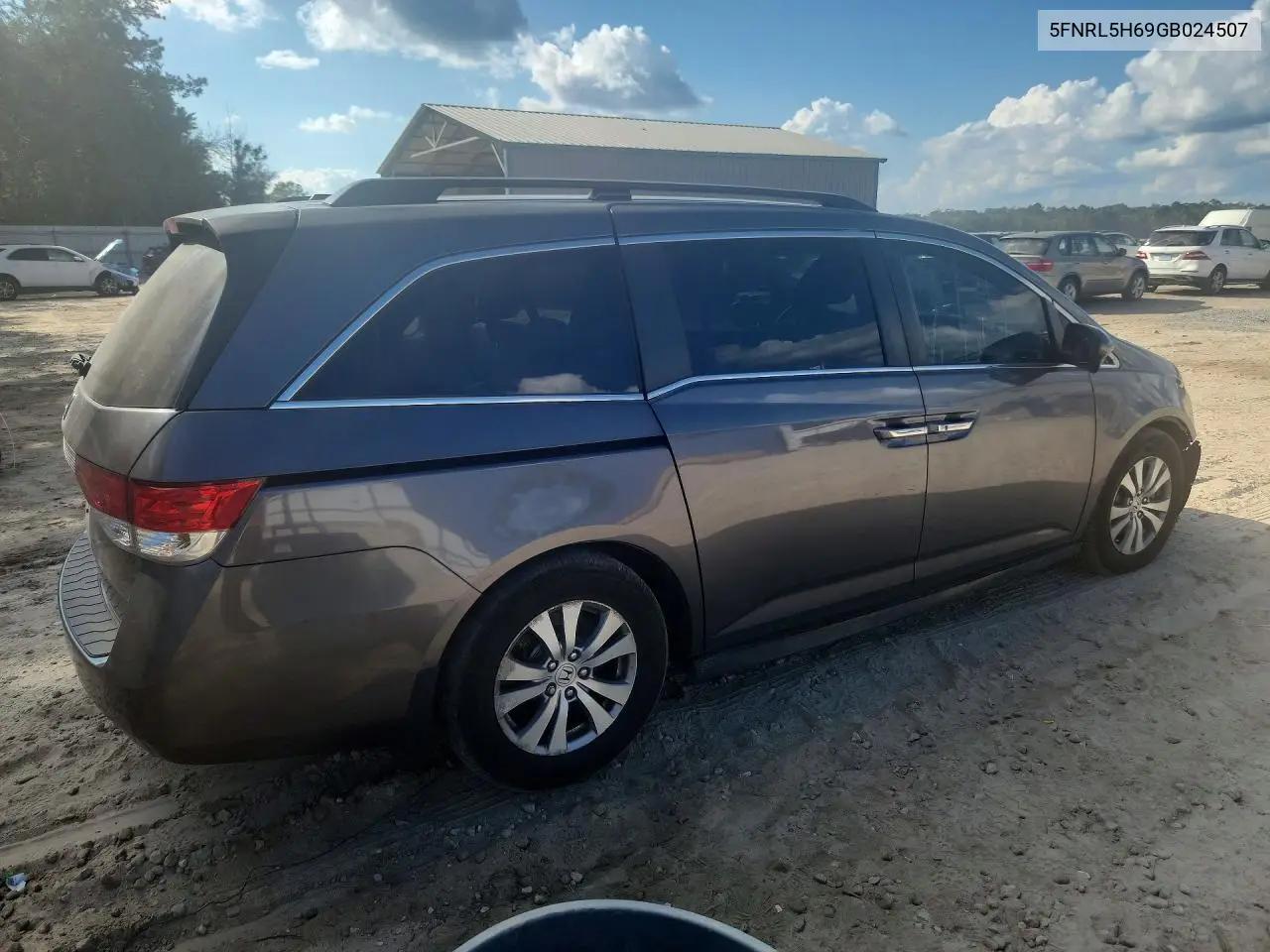 2016 HONDA ODYSSEY VIN 5FNRL5H69GB024507 — фото 3