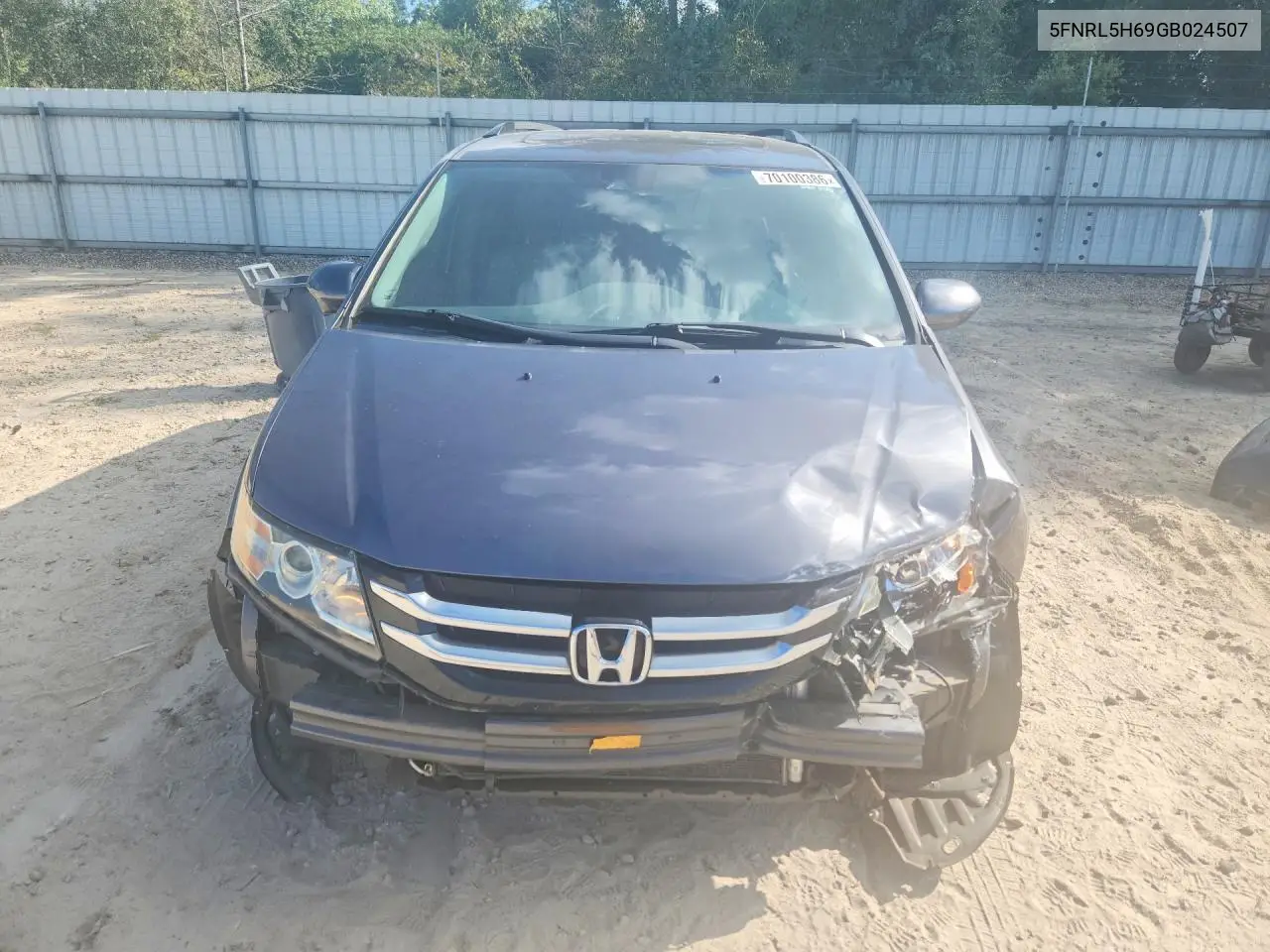 2016 HONDA ODYSSEY VIN 5FNRL5H69GB024507 — фото 5