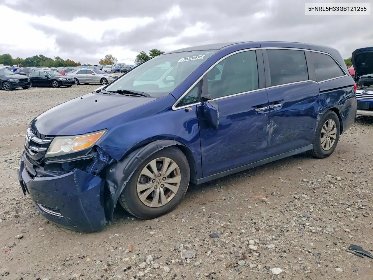 HONDA ODYSSEY 2016, VIN 5FNRL5H33GB121255