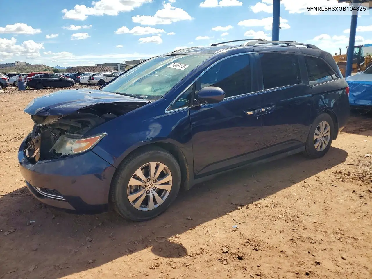 HONDA ODYSSEY 2016, VIN 5FNRL5H3XGB104825