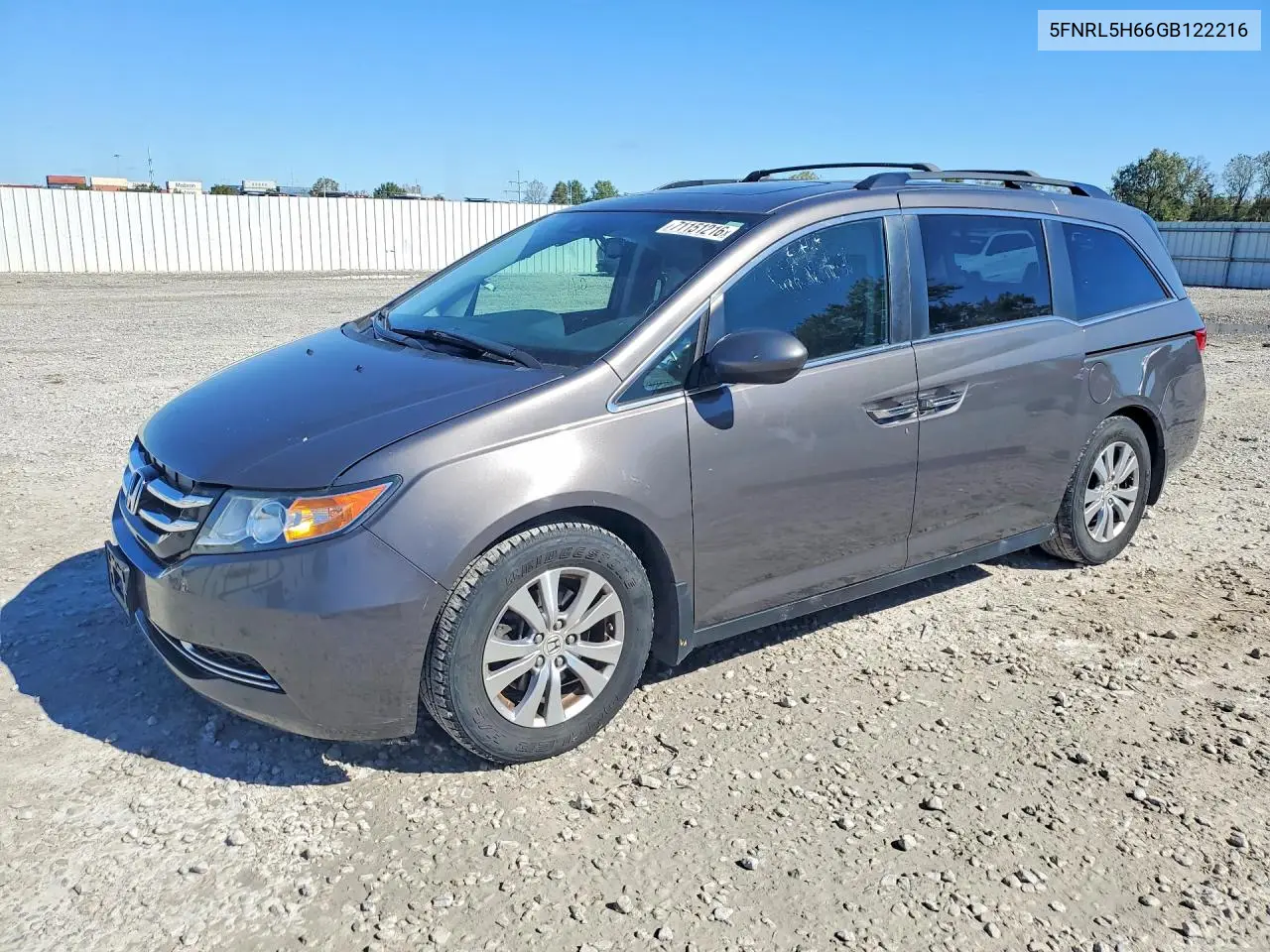 HONDA ODYSSEY 2016, VIN 5FNRL5H66GB122216