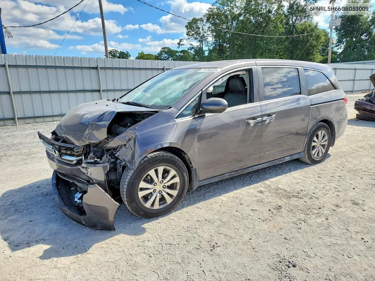HONDA ODYSSEY 2016, VIN 5FNRL5H66GB053009