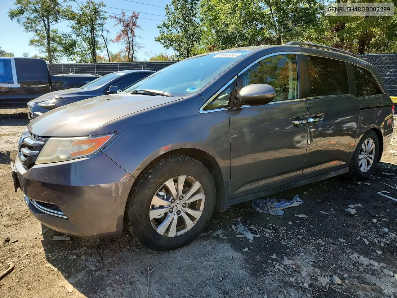 HONDA ODYSSEY 2016, VIN 5FNRL5H48GB002299
