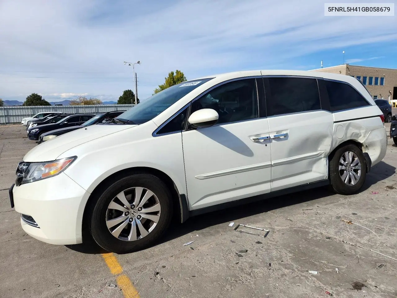 HONDA ODYSSEY 2016, VIN 5FNRL5H41GB058679