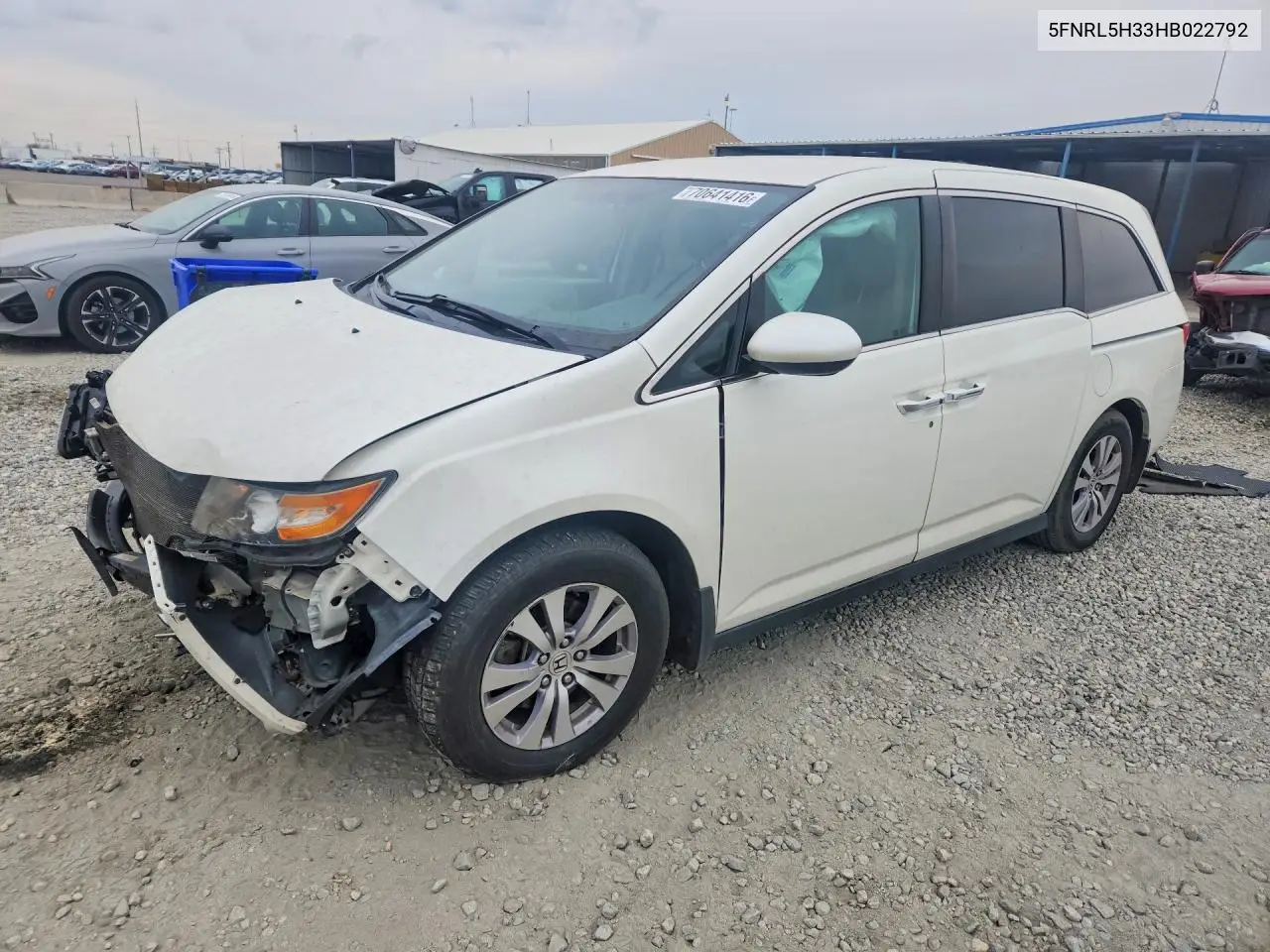 HONDA ODYSSEY 2017, VIN 5FNRL5H33HB022792