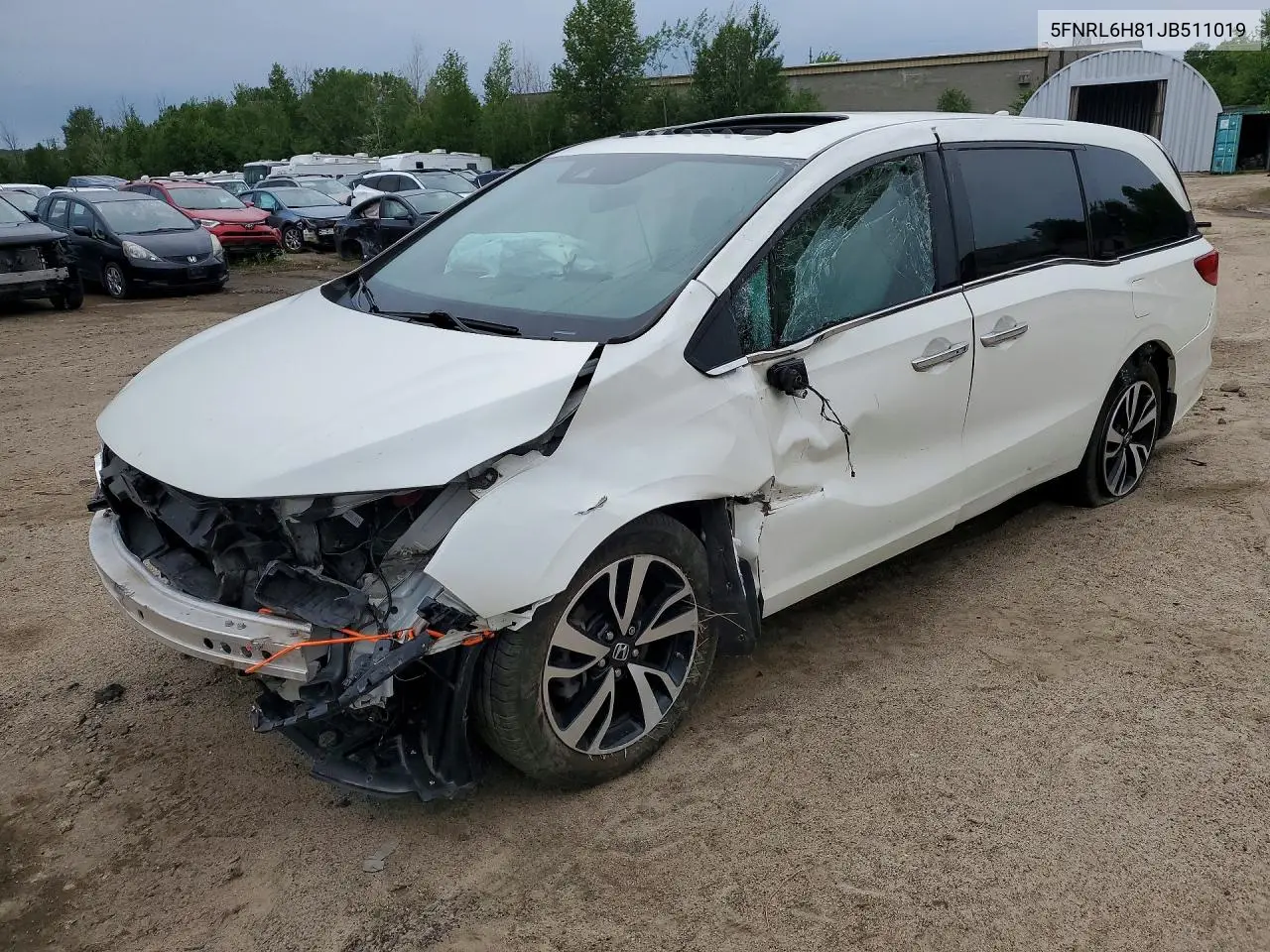 HONDA ODYSSEY 2018, VIN 5FNRL6H81JB511019
