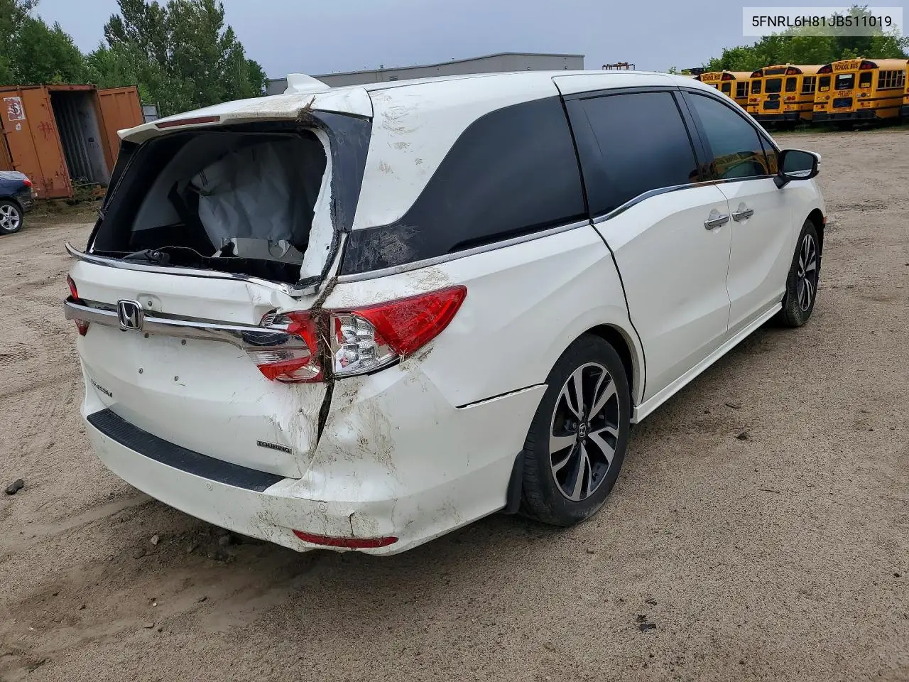2018 HONDA ODYSSEY VIN 5FNRL6H81JB511019 — фото 3
